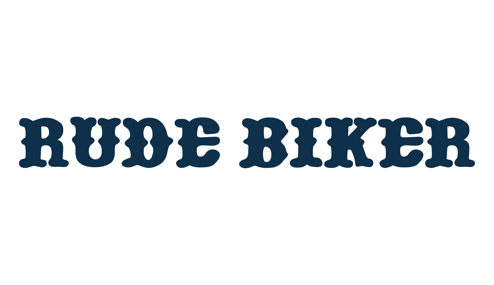 Rude Biker, retro font preview