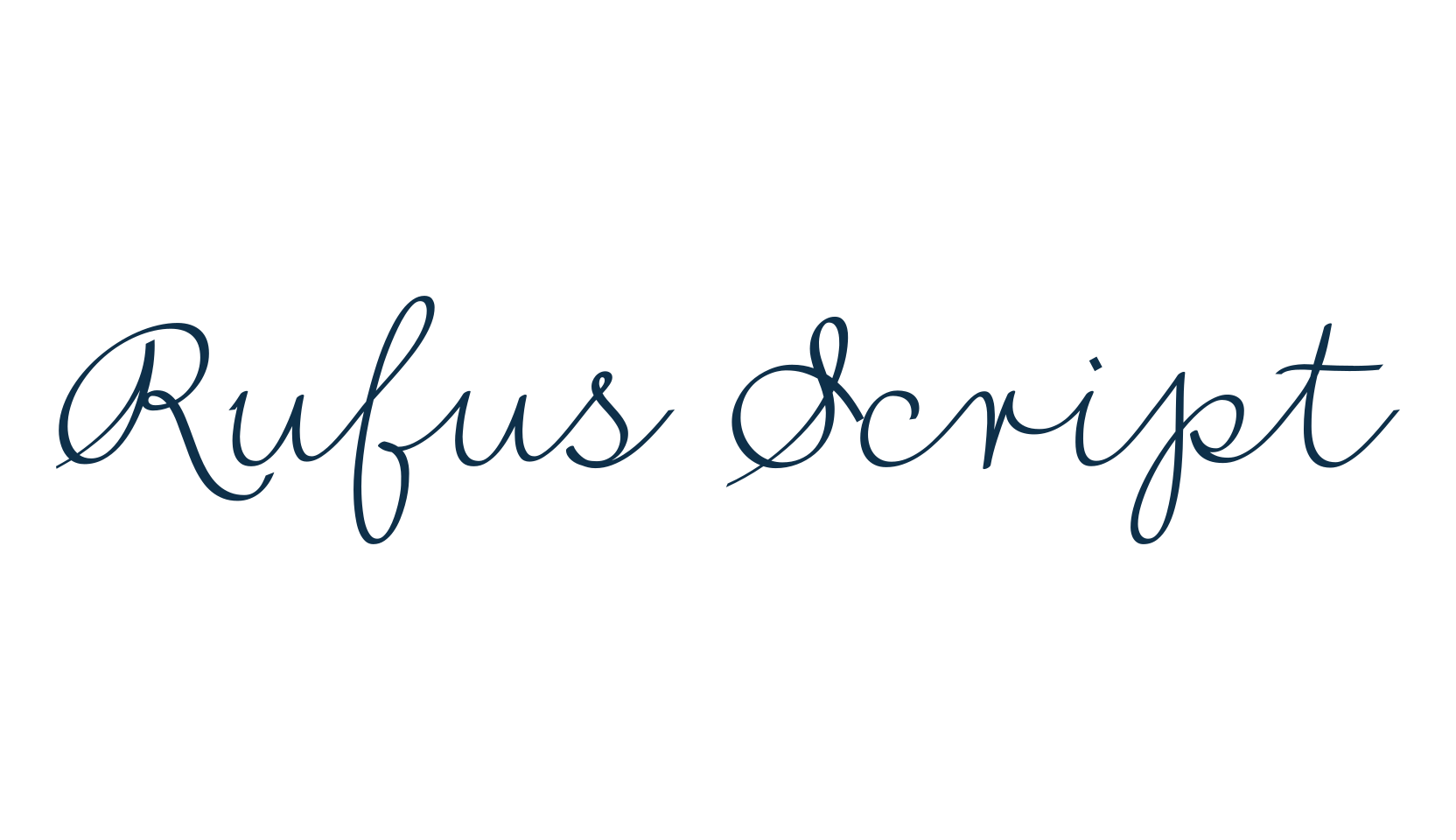 Rufus Script, handwriting font preview