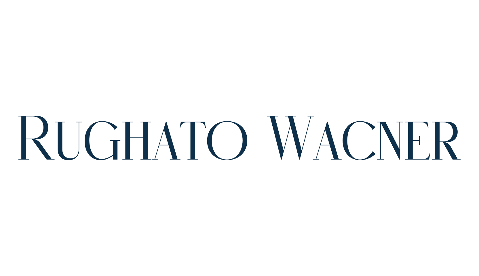 Rughato Wacner, serif font preview