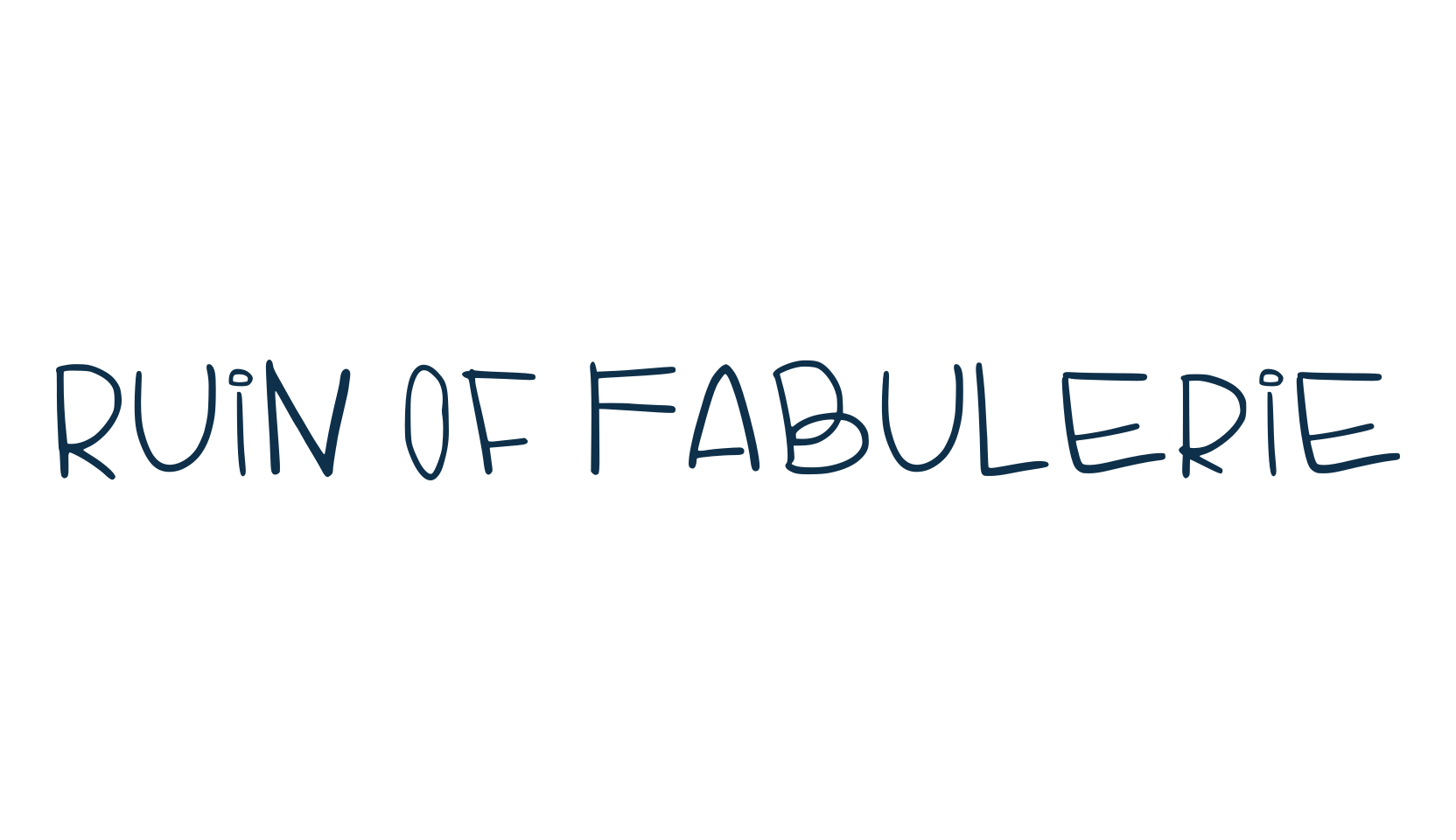 Ruin Of Fabulerie, handwriting font preview