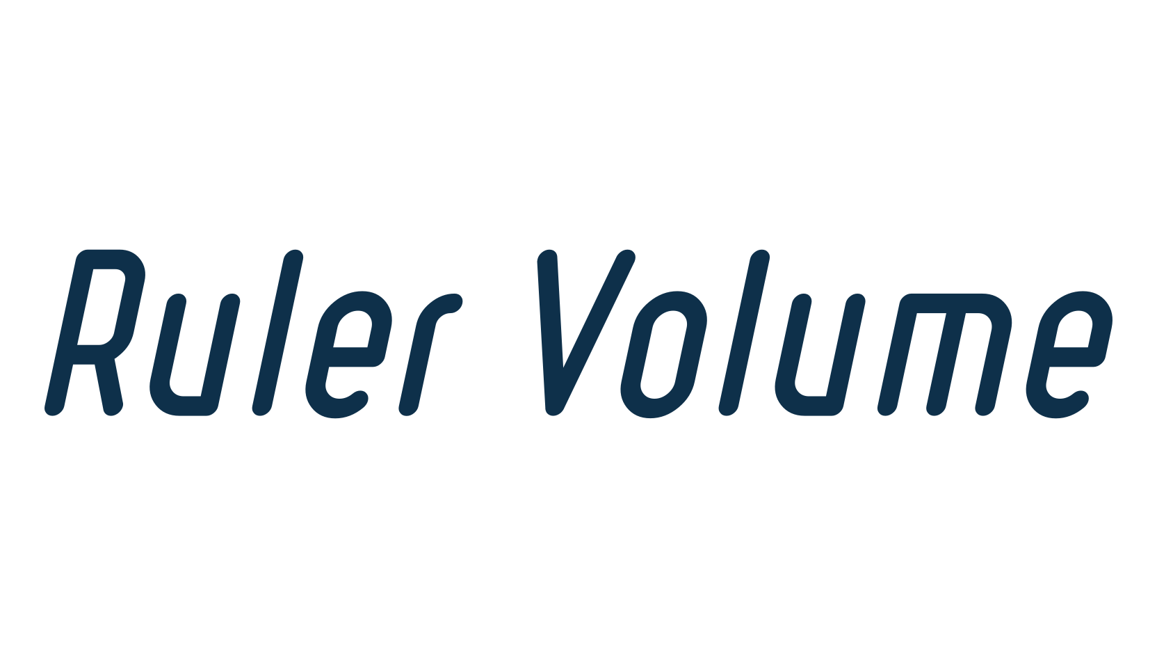 Ruler Volume, sans serif font preview