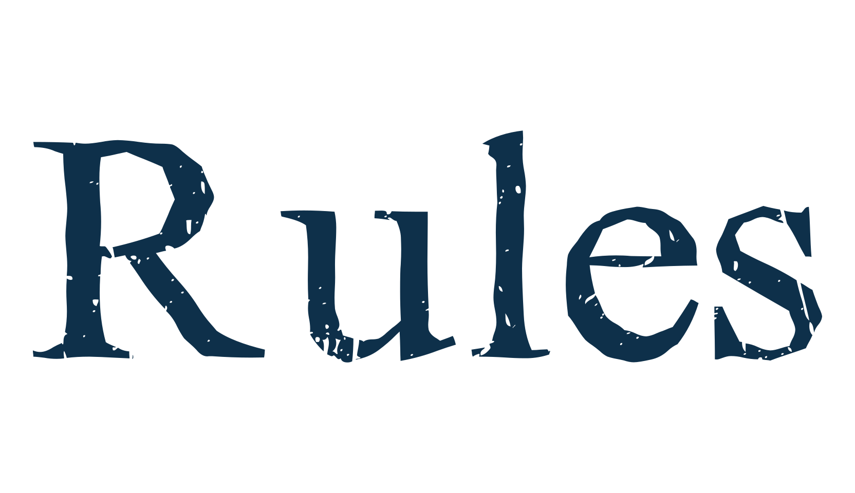 Rules, eroded font preview