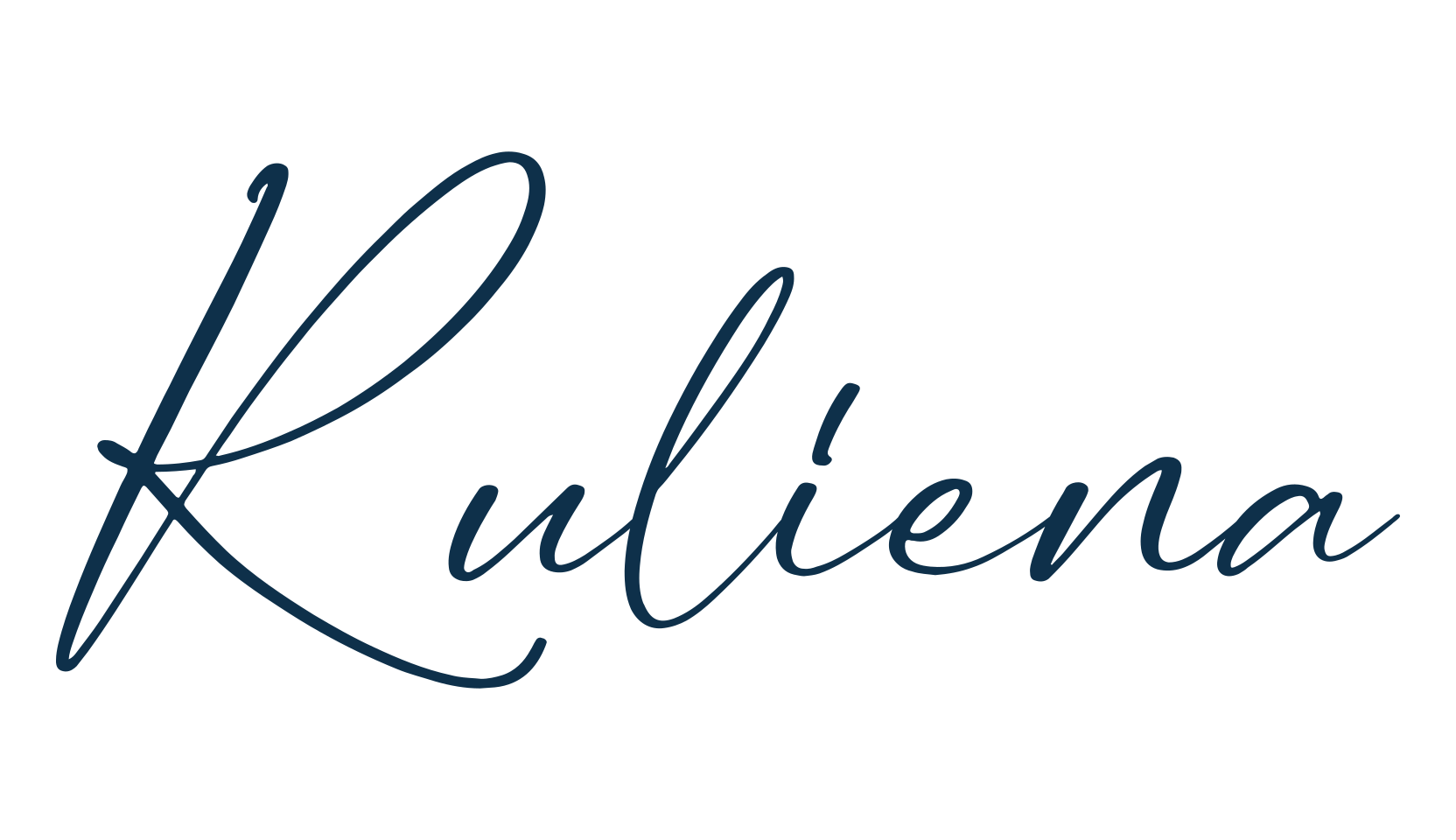 Ruliena, handwriting font preview