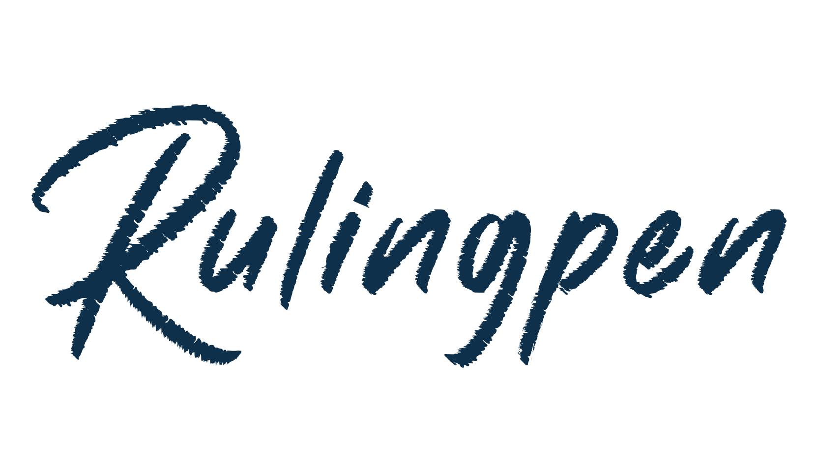 Rulingpen, script brush fancy decorative calligraphy font preview