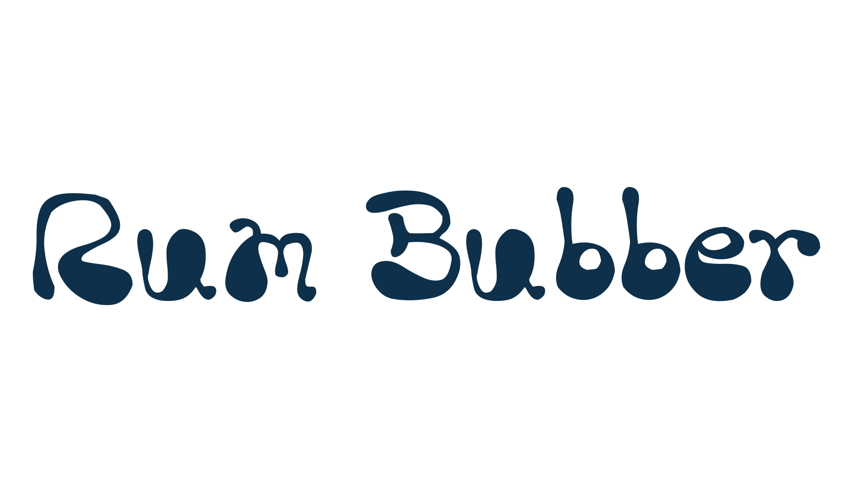 Rum Bubber, cartoon font preview