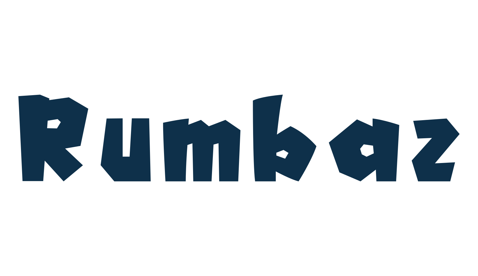 Rumbaz, fancy cartoon decorative font preview