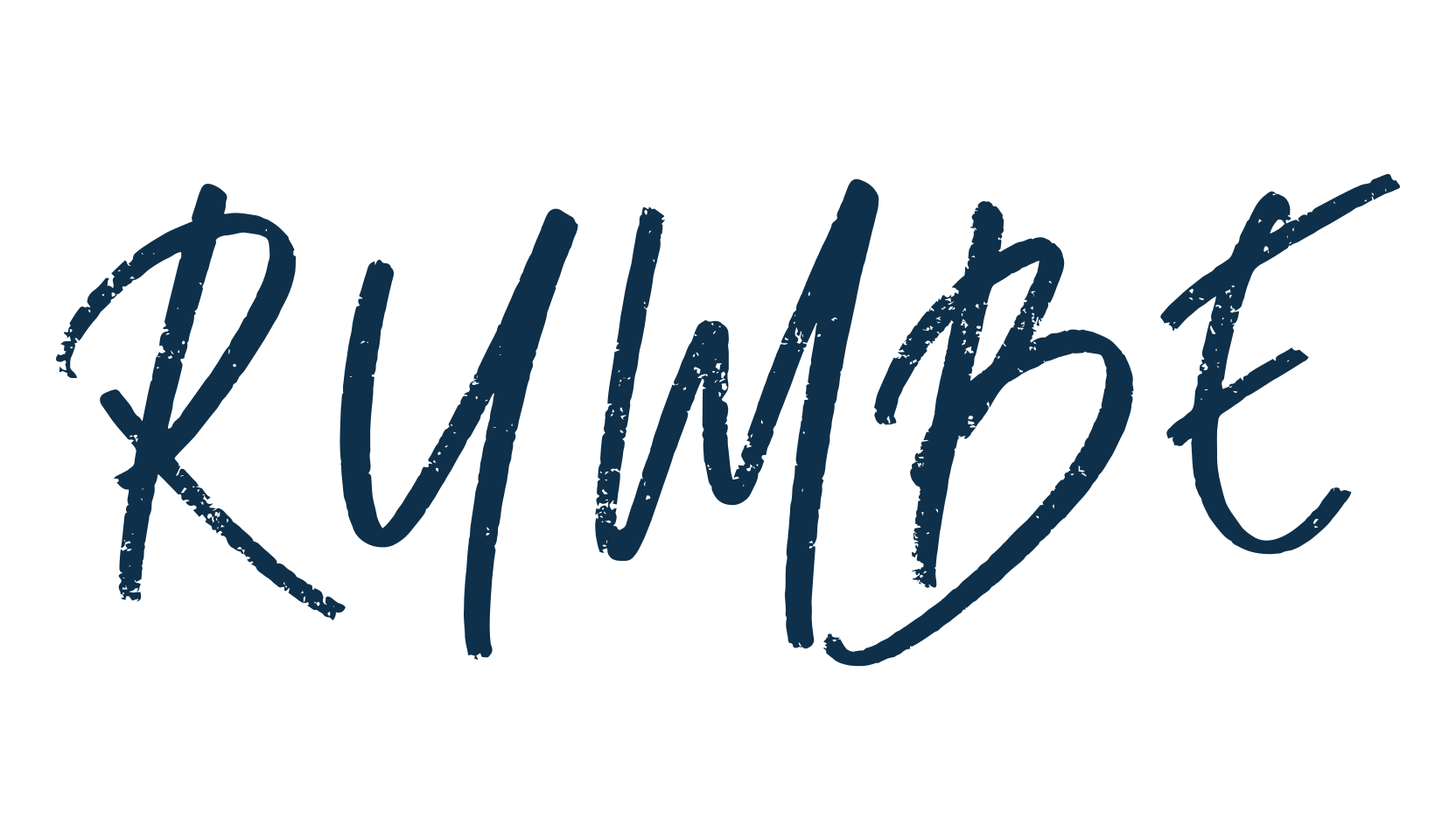 Rumbe, script brush fancy decorative calligraphy font preview