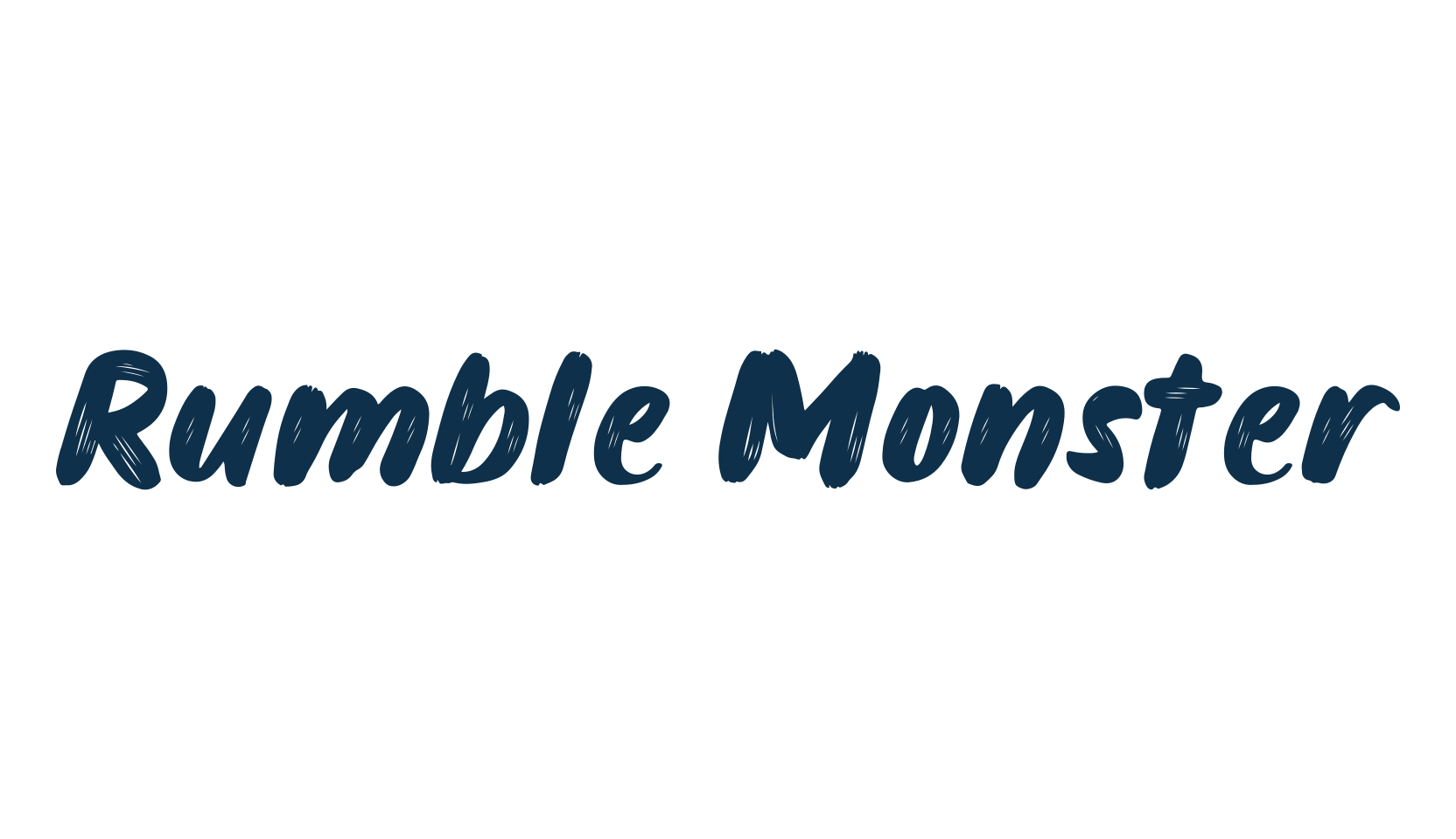 Rumble Monster, script brush fancy decorative calligraphy font preview