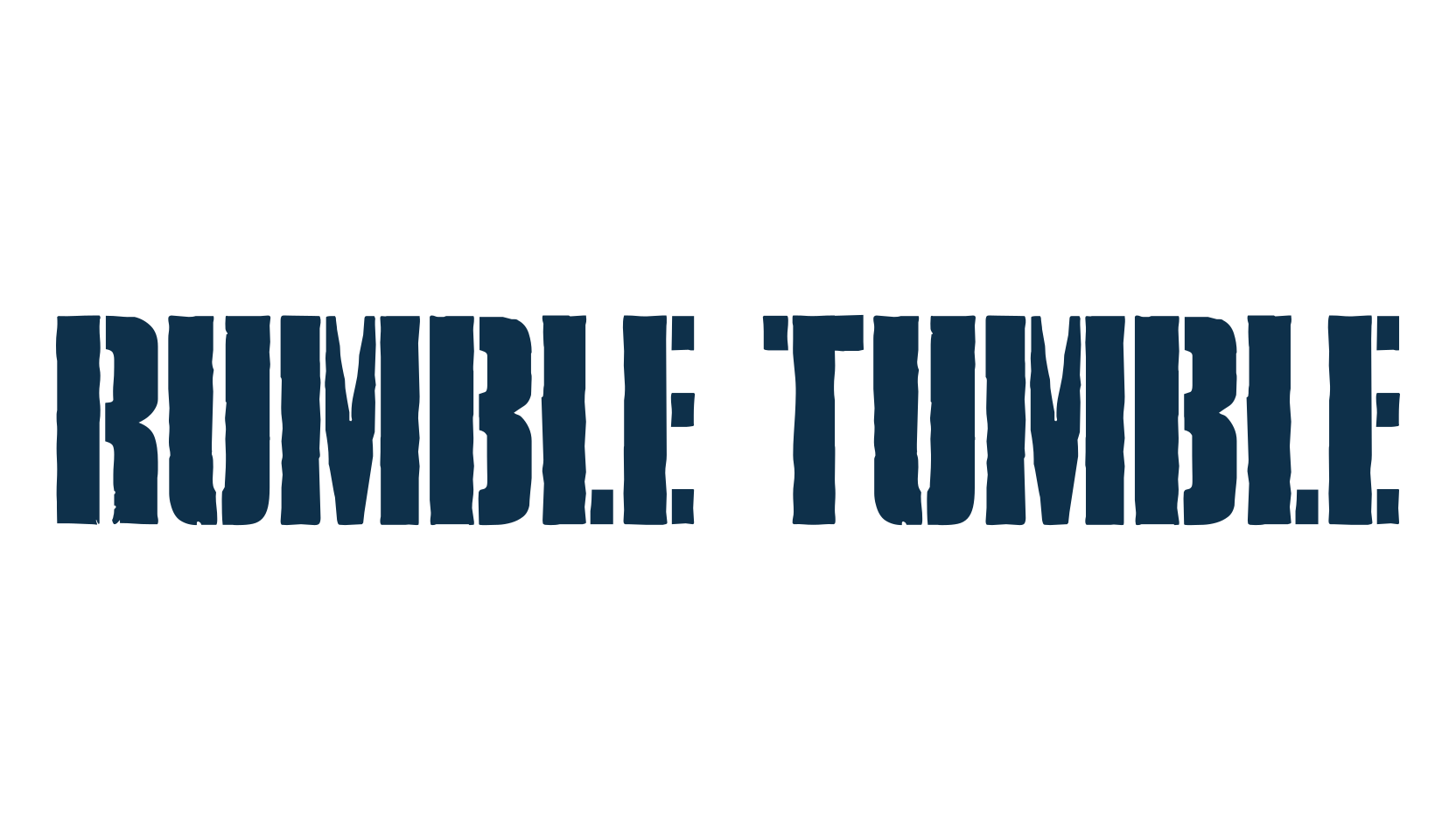 Rumble Tumble, stencil, army font preview