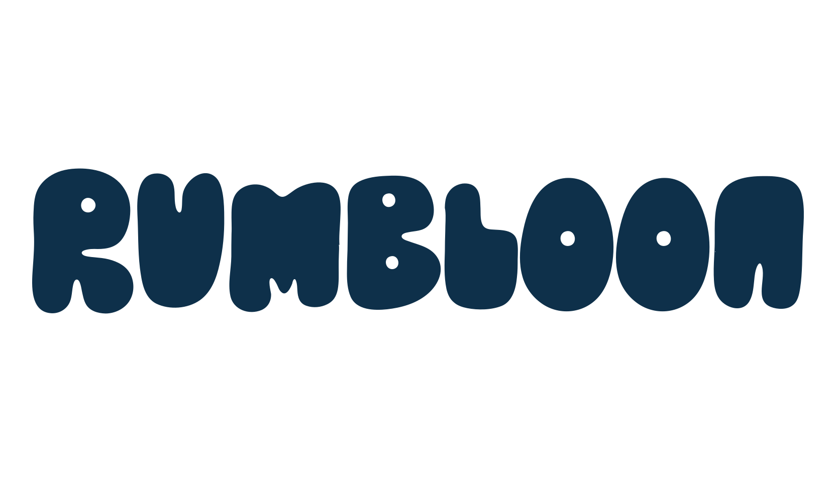 Rumbloon, groovy font preview