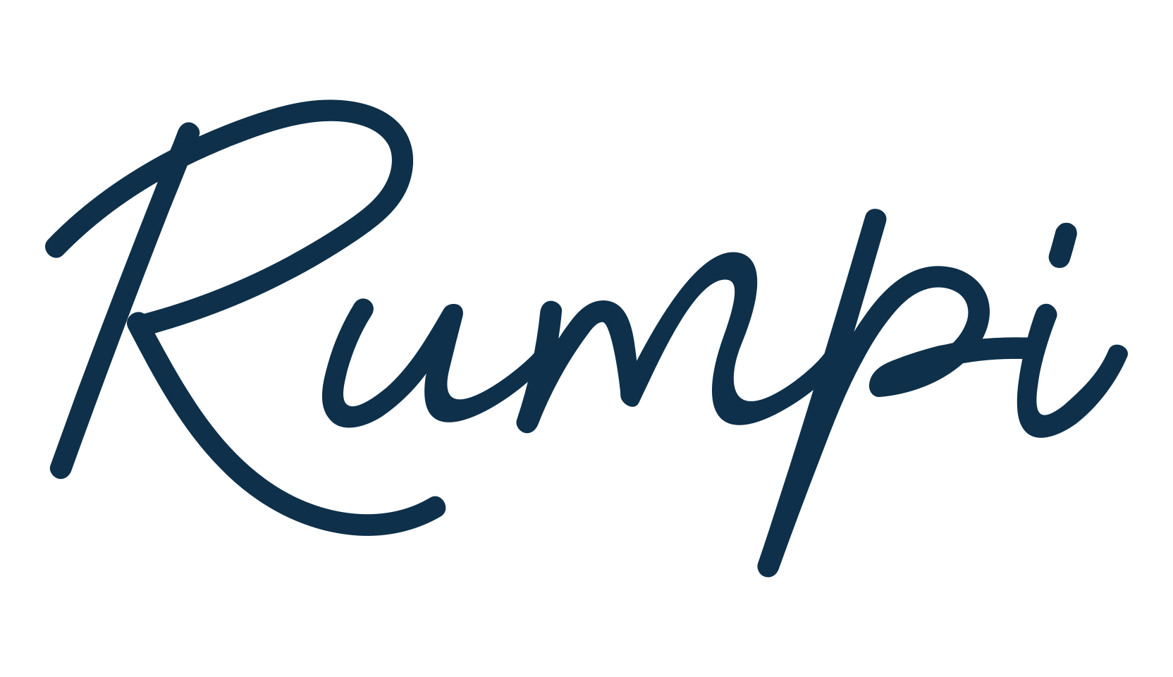 Rumpi, handwriting font preview