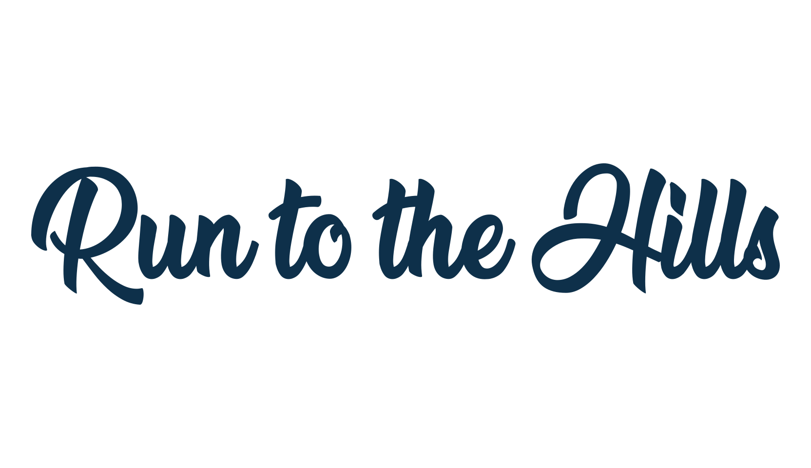 Run to the Hills, fancy old school decorative script calligraphy font preview