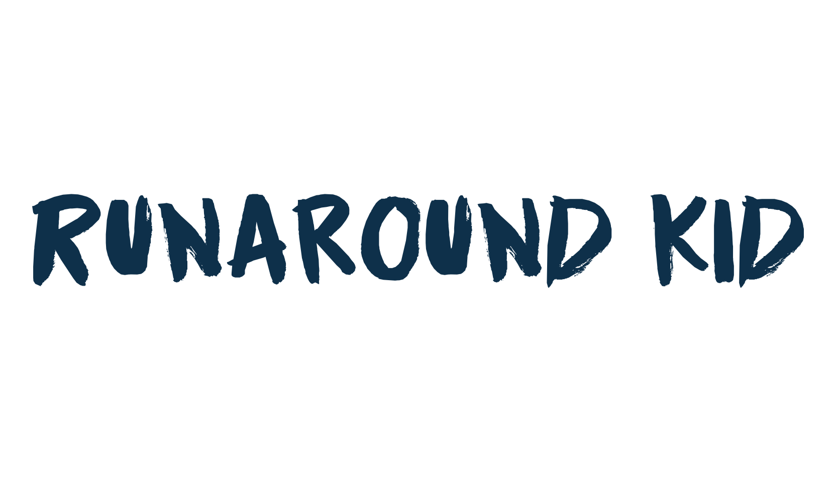 Runaround Kid, brush font preview