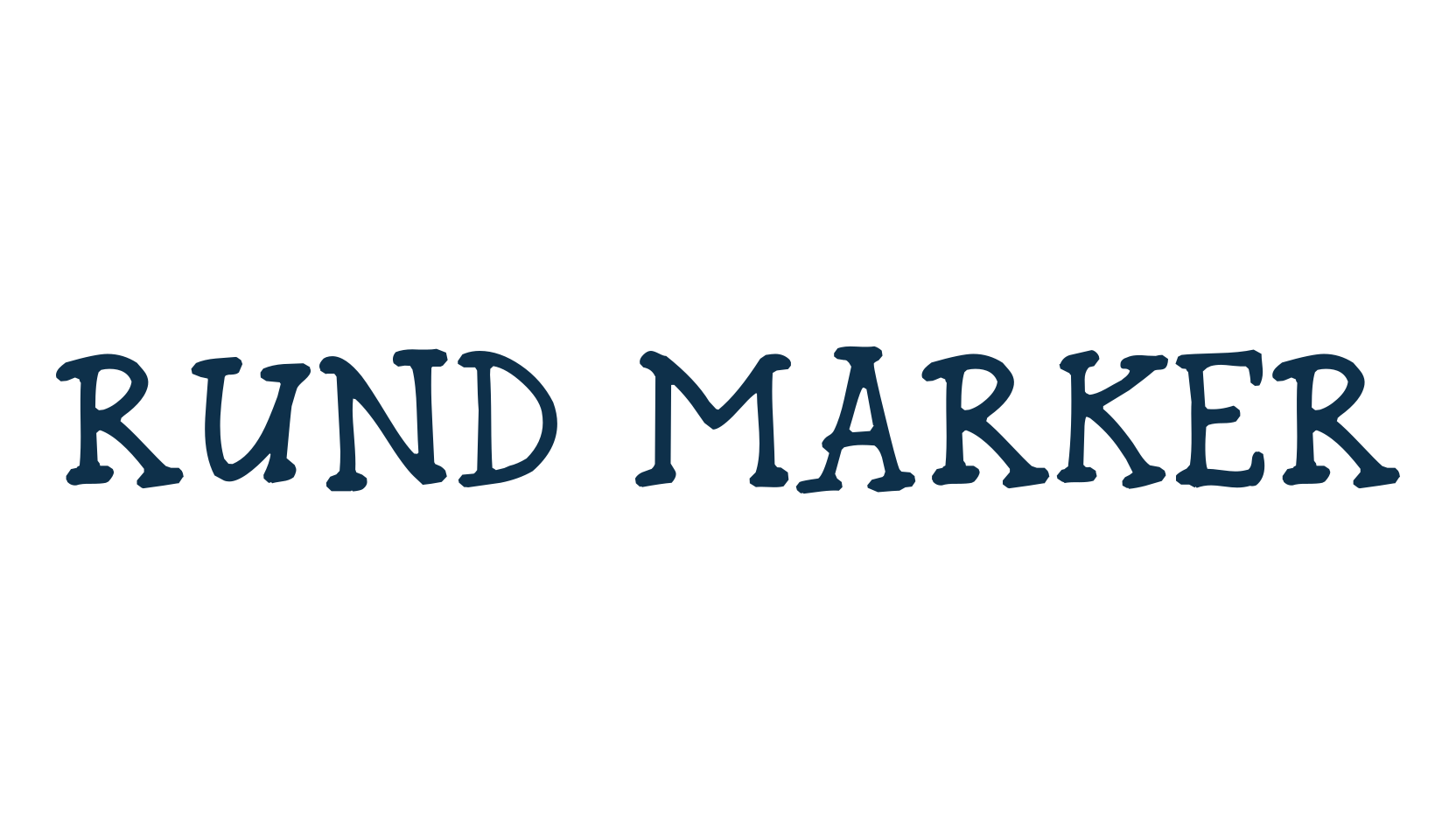 Rund Marker, cartoon font preview