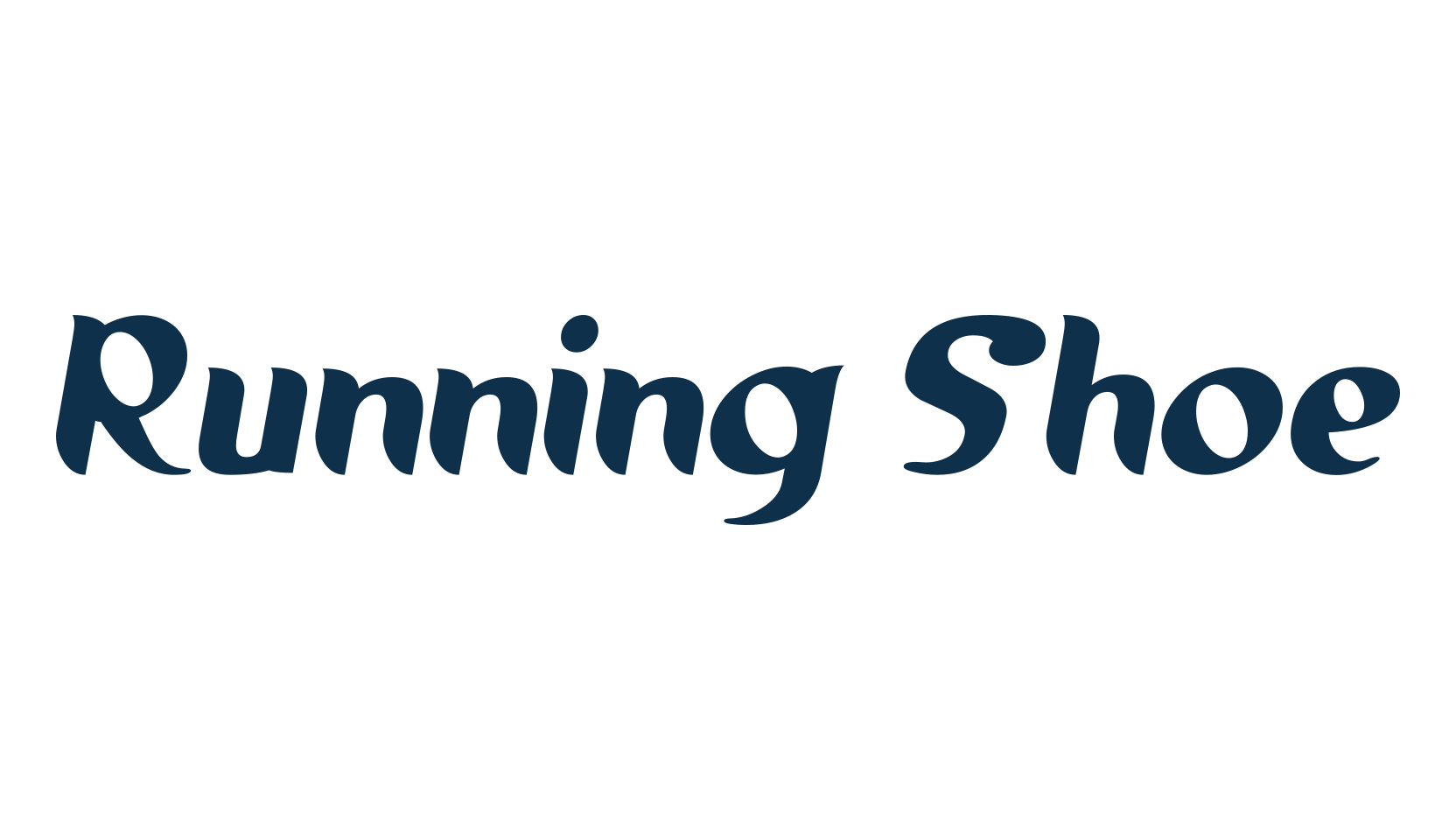 Running Shoe, various font preview