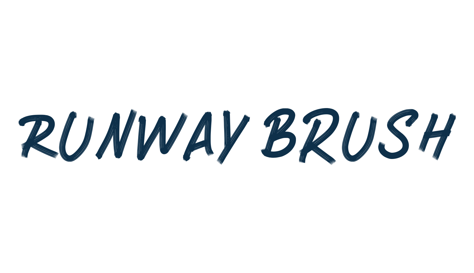 Runway Brush, script brush fancy decorative calligraphy font preview