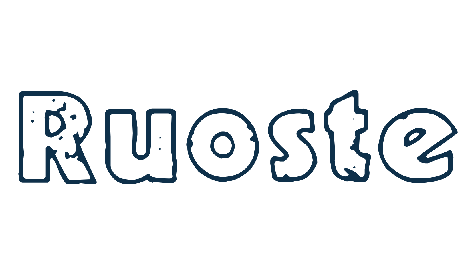 Ruoste, fancy eroded decorative font preview