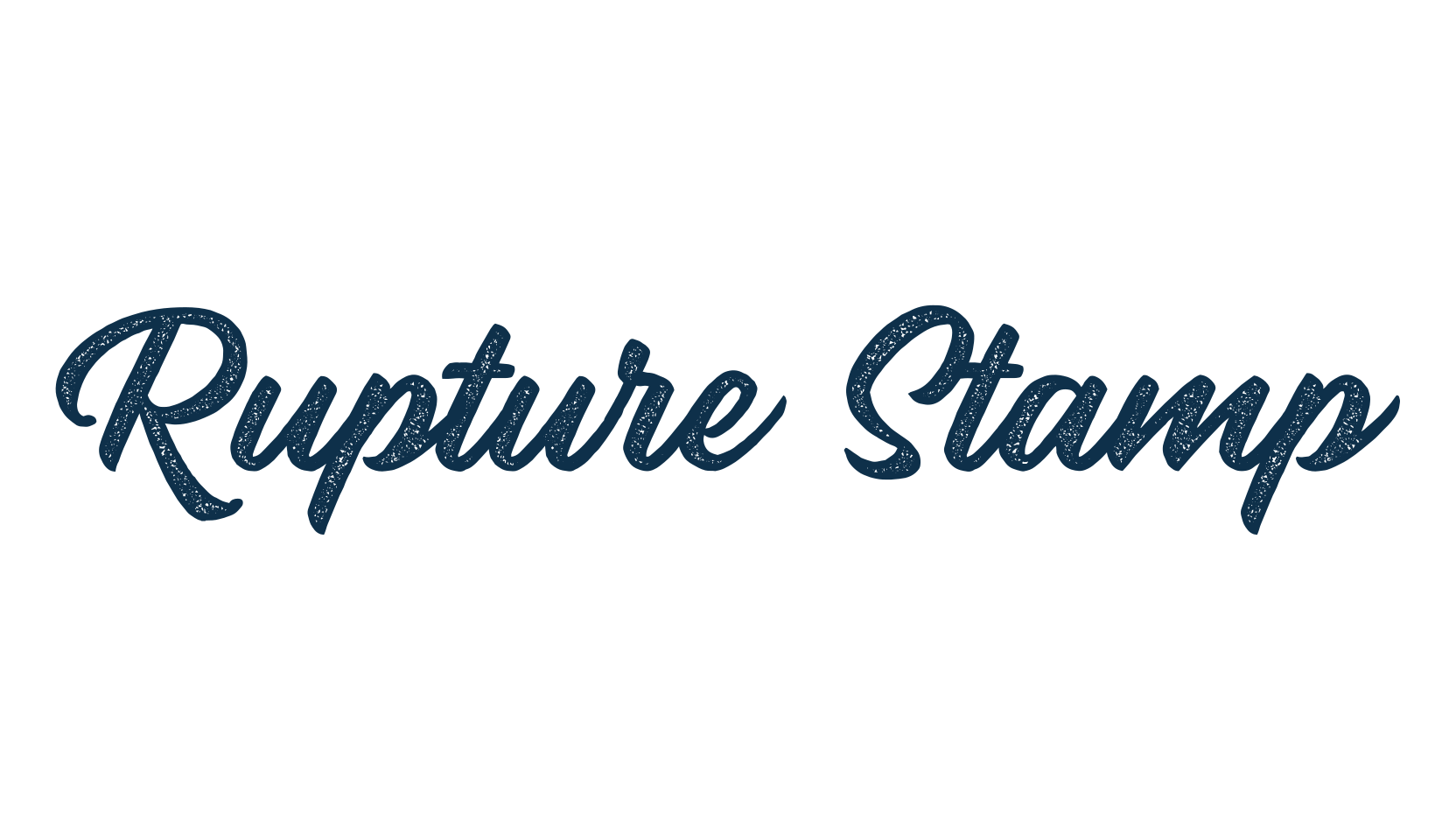 Rupture Stamp, brush font preview
