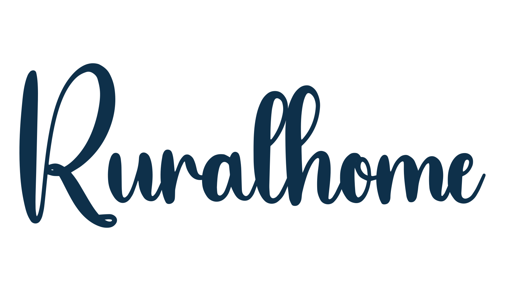 Ruralhome, handwriting font preview