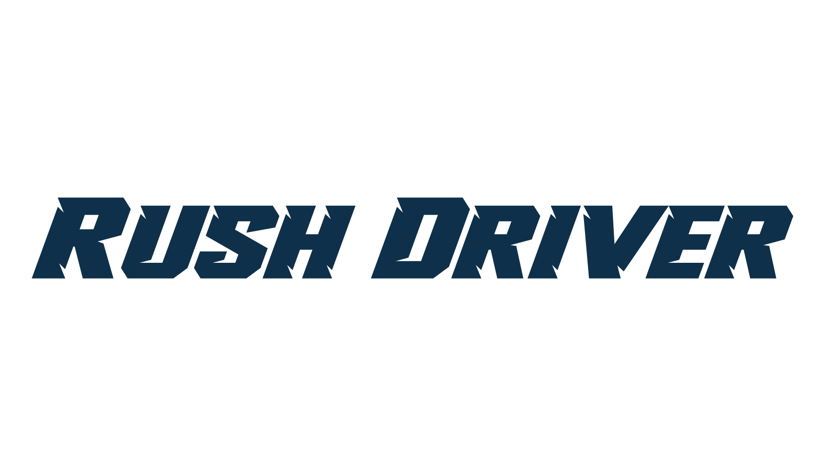 Rush Driver, fancy various techno sci-fi font preview