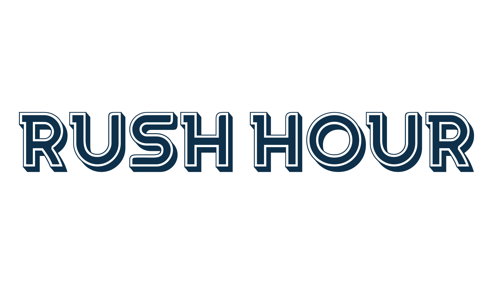 Rush Hour, various font preview
