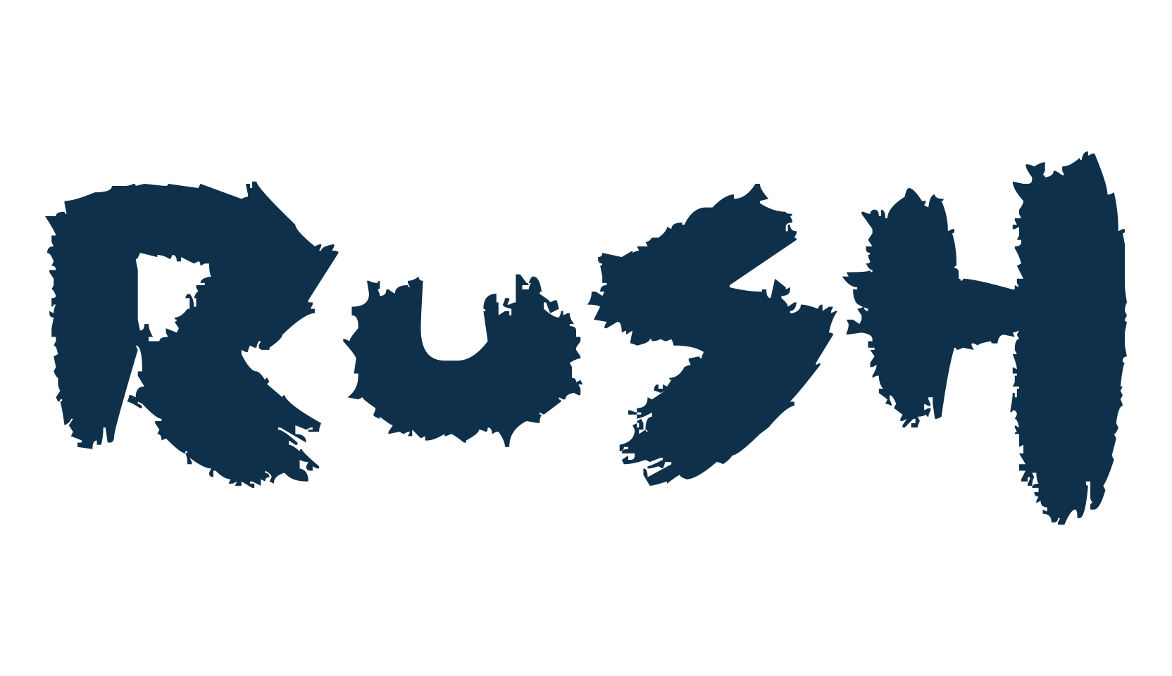 Rush, trash font preview