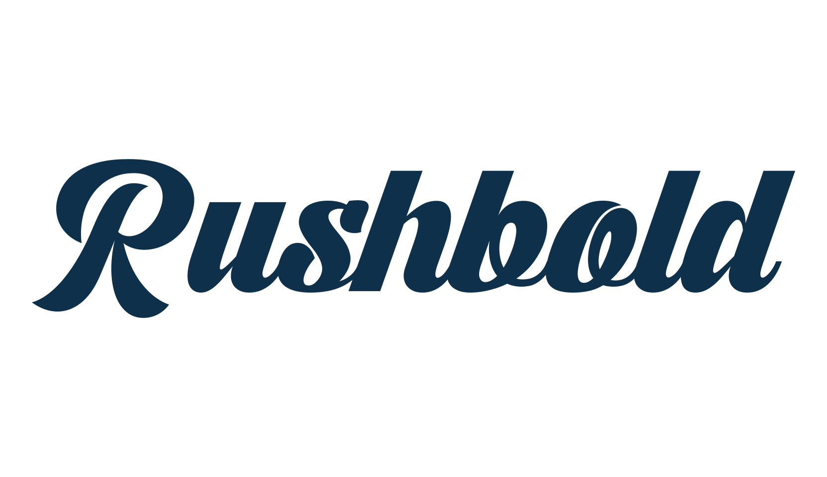 Rushbold, fancy old school decorative script calligraphy font preview