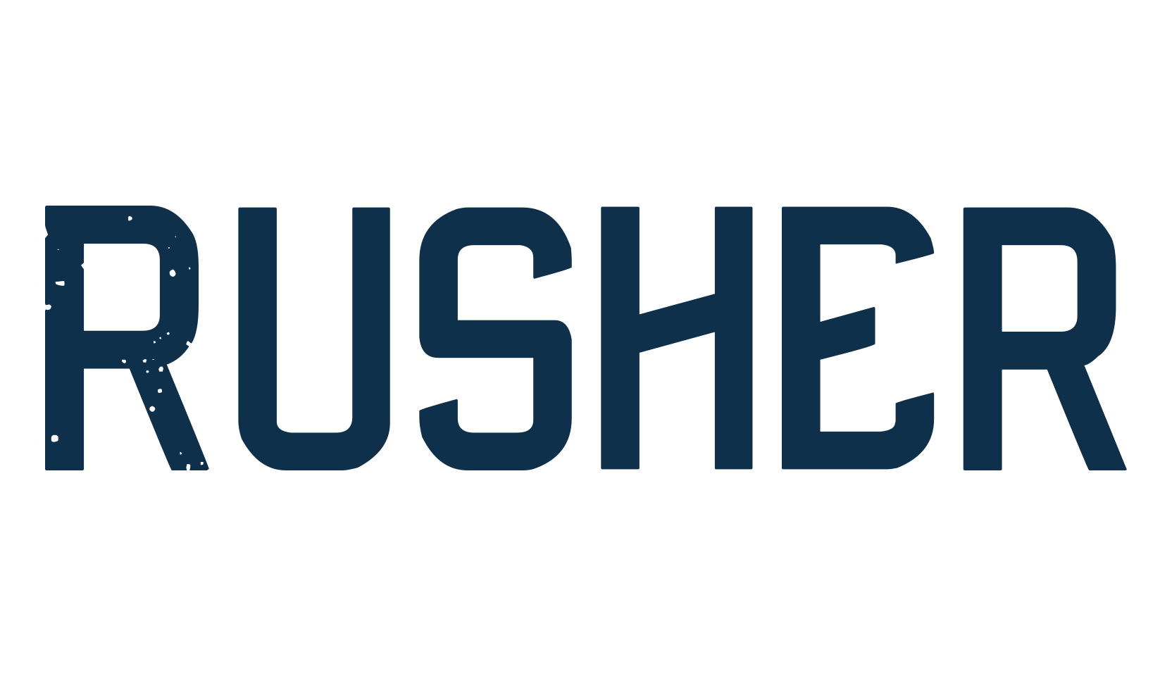 Rusher (rusher-3), fancy various techno sci-fi font preview