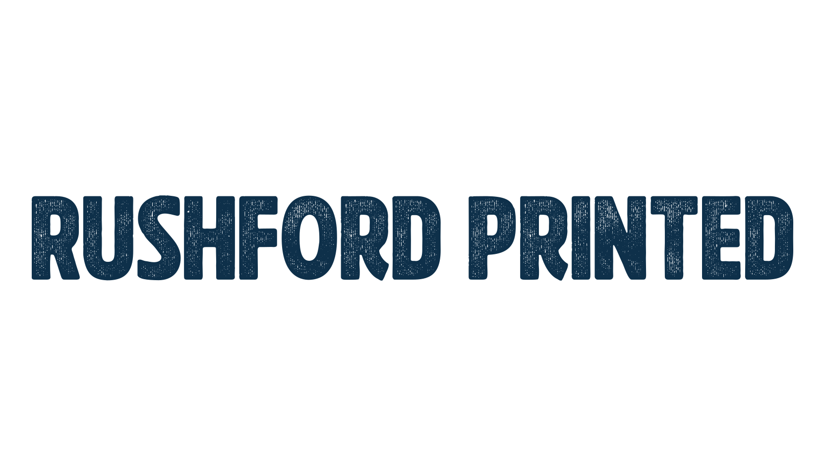 Rushford Printed, eroded font preview
