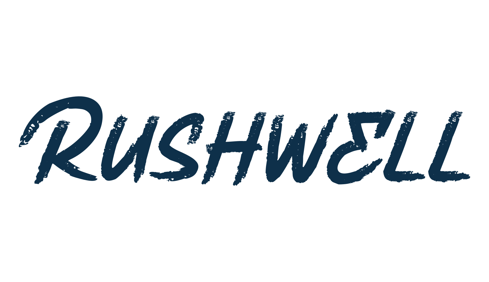 Rushwell, brush font preview