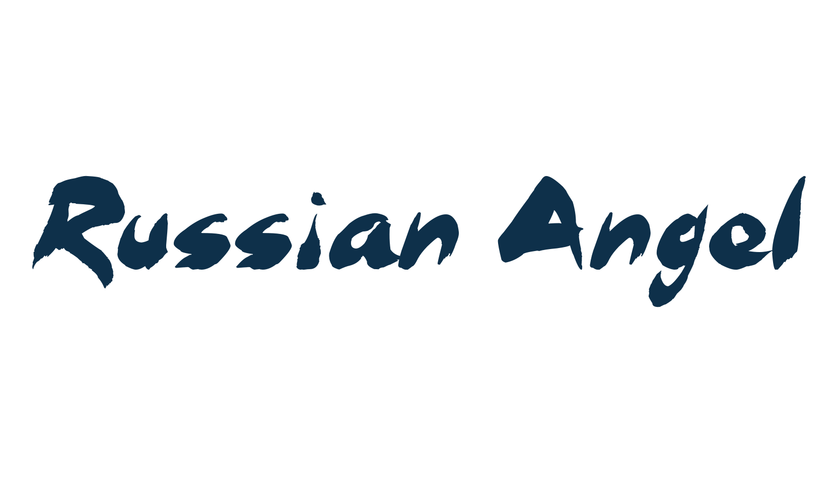Russian Angel, script brush fancy decorative calligraphy font preview