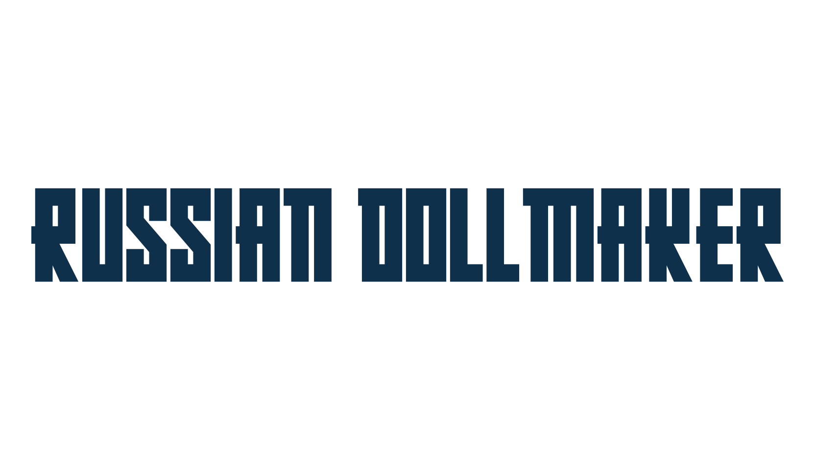 Russian Dollmaker, russian font preview
