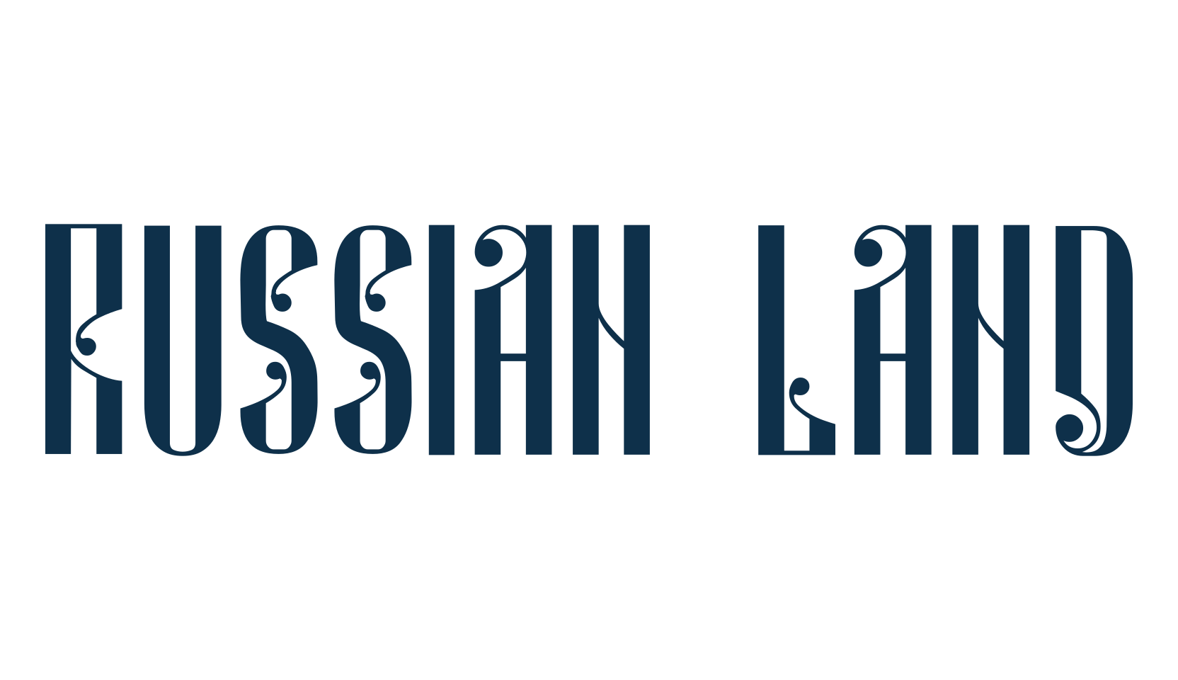 Russian Land, russian font preview