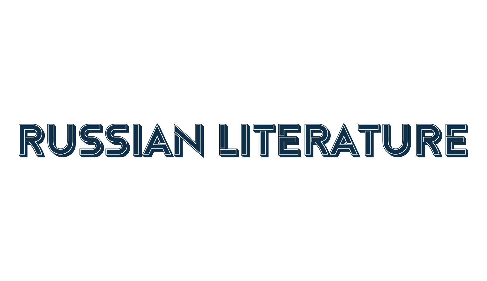 Russian Literature, fancy various decorative font preview