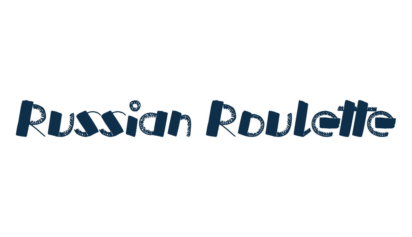 Russian Roulette, fancy decorative font preview