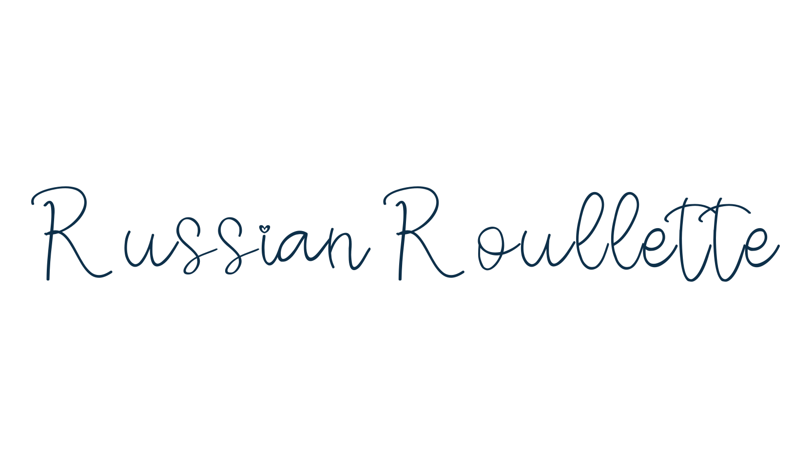 Russian Roullette, script handwritten fancy decorative calligraphy font preview