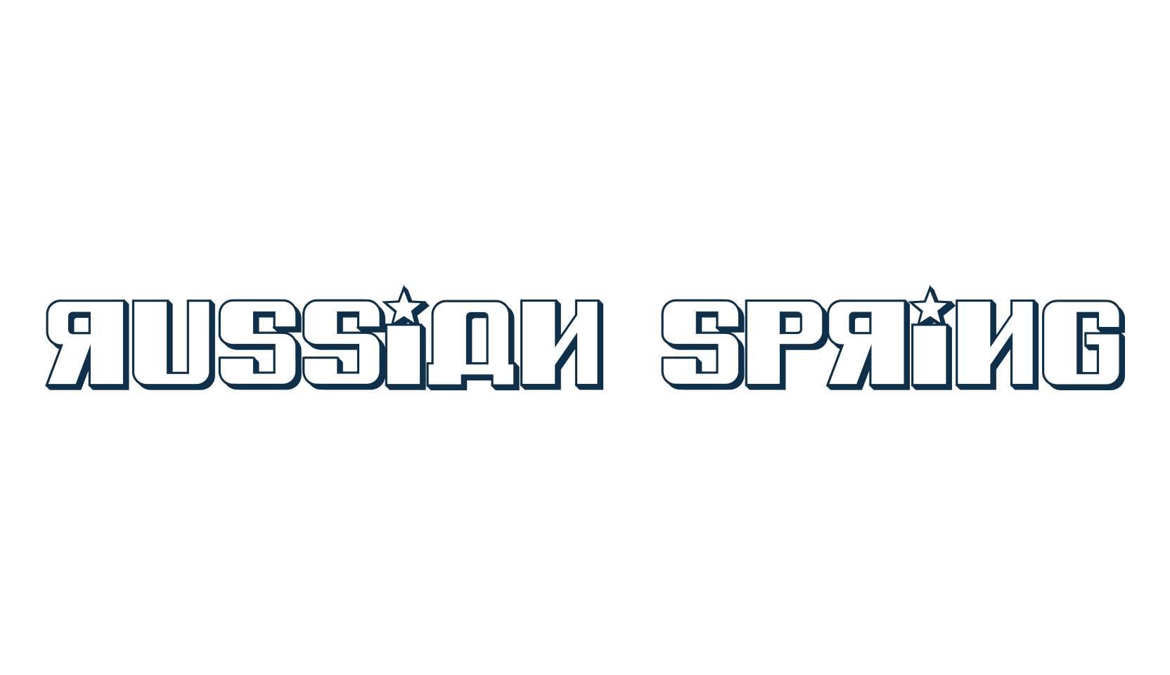 Russian Spring, russian font preview