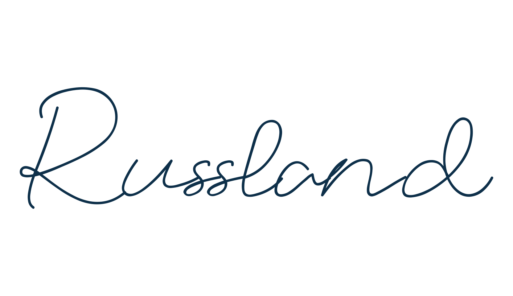Russland, script handwritten fancy decorative calligraphy font preview