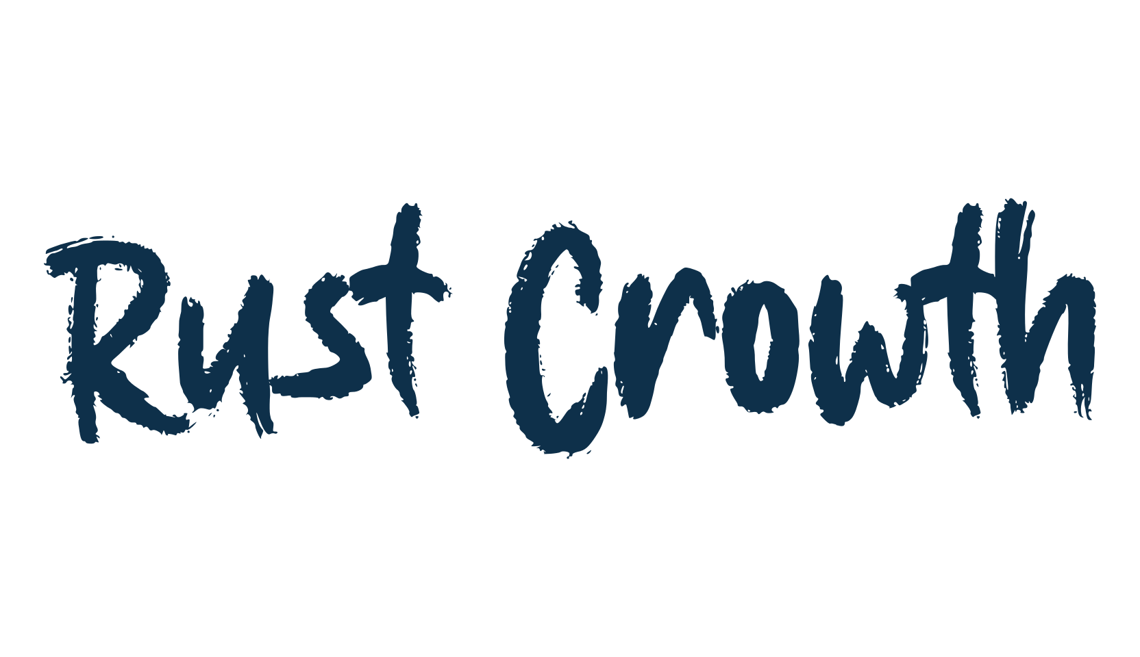 Rust Crowth, script brush fancy decorative calligraphy font preview
