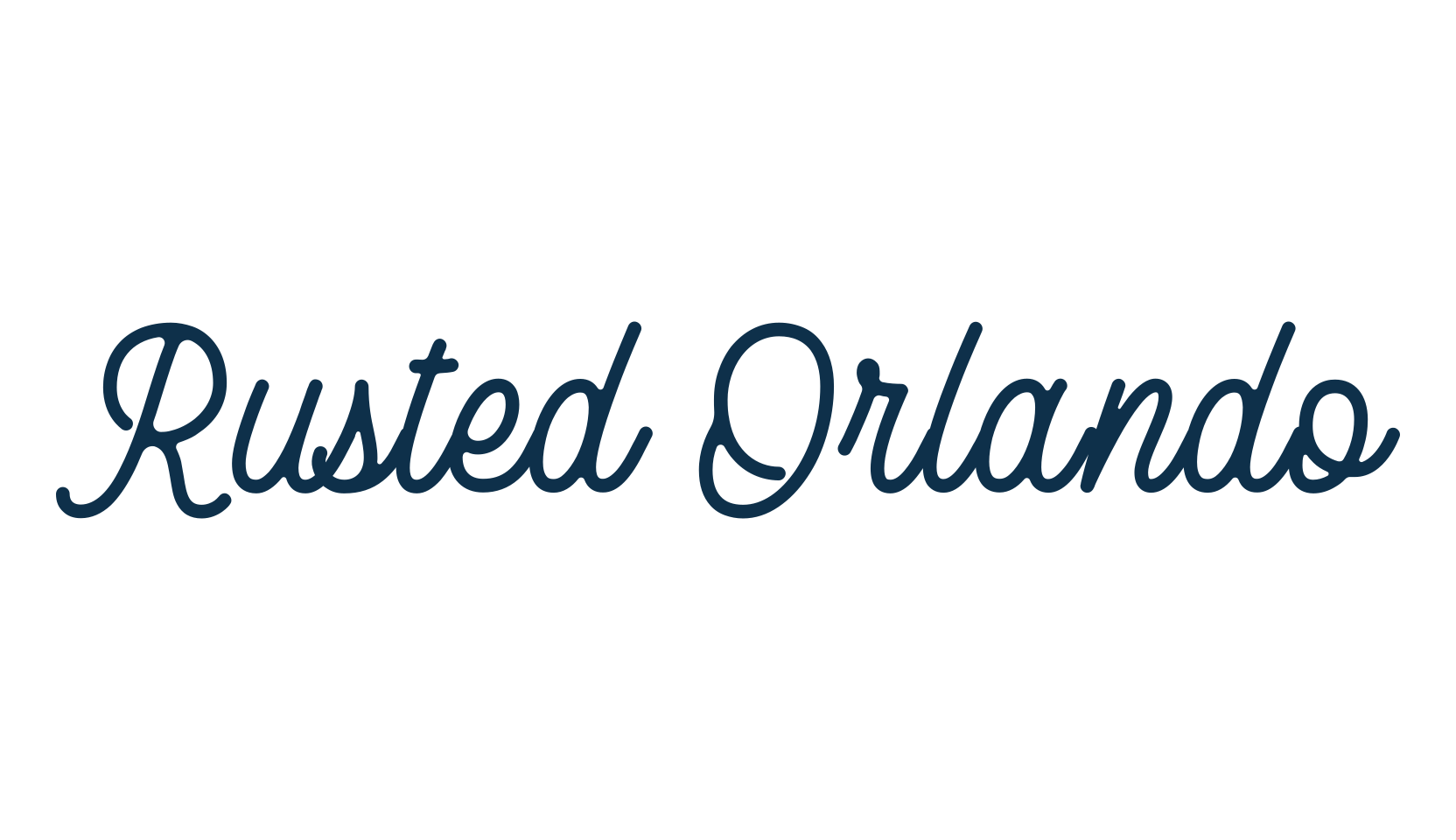 Rusted Orlando, fancy decorative font preview