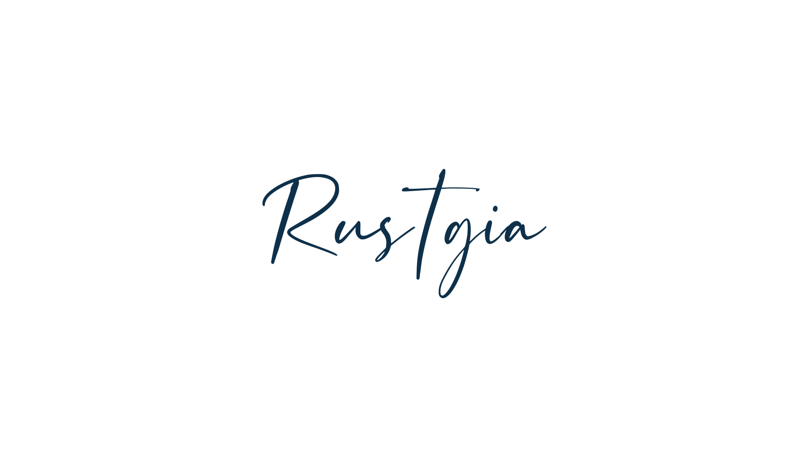 Rustgia, handwriting font preview