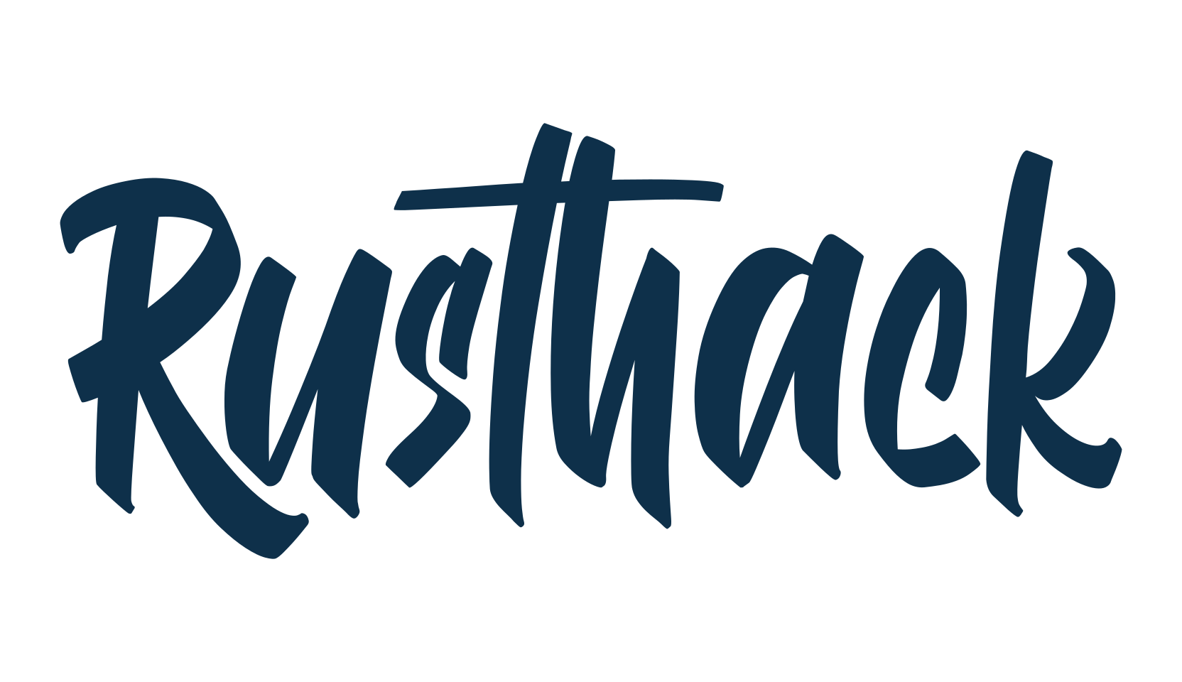 Rusthack, brush font preview
