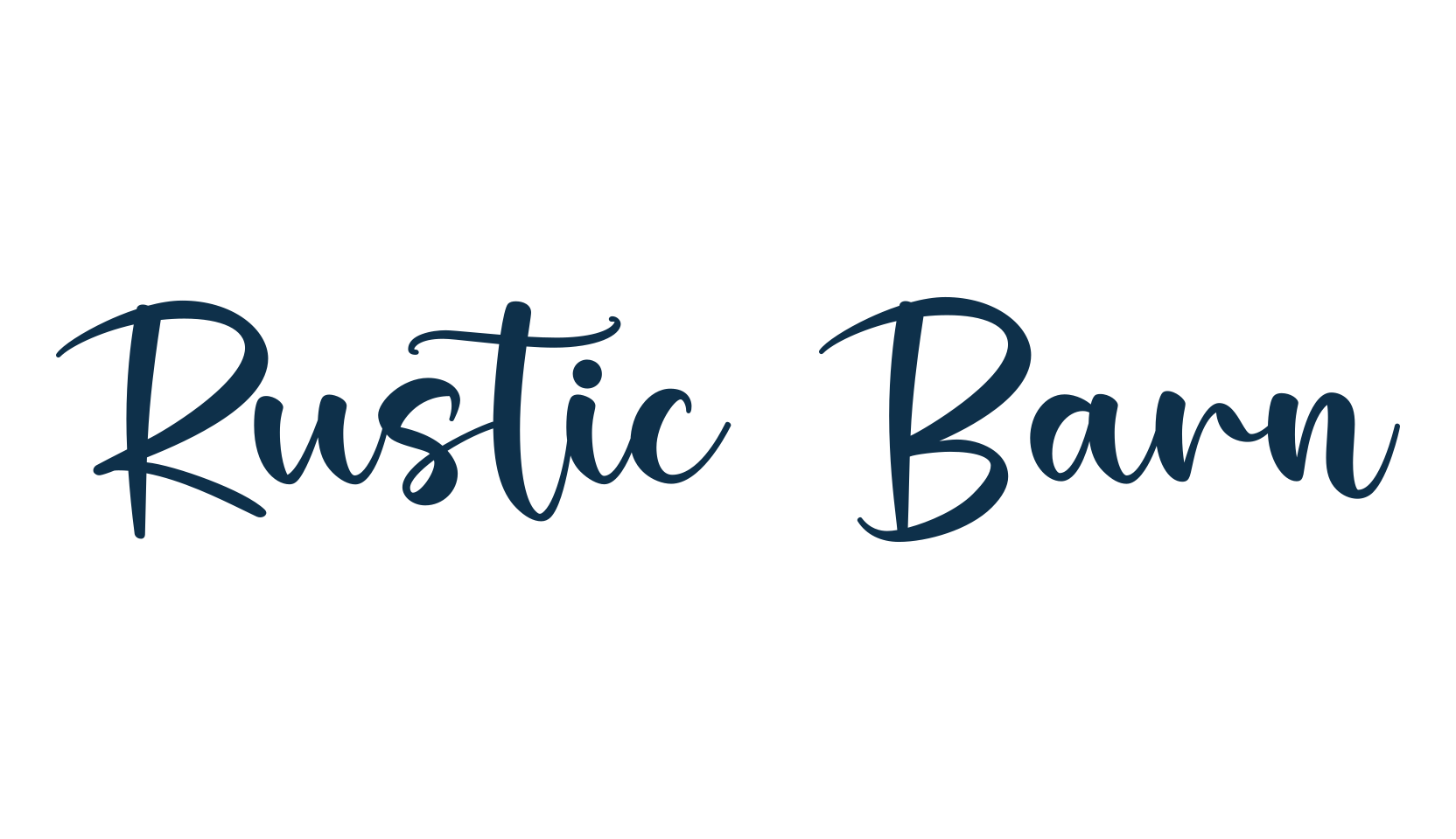 Rustic Barn, handwriting font preview