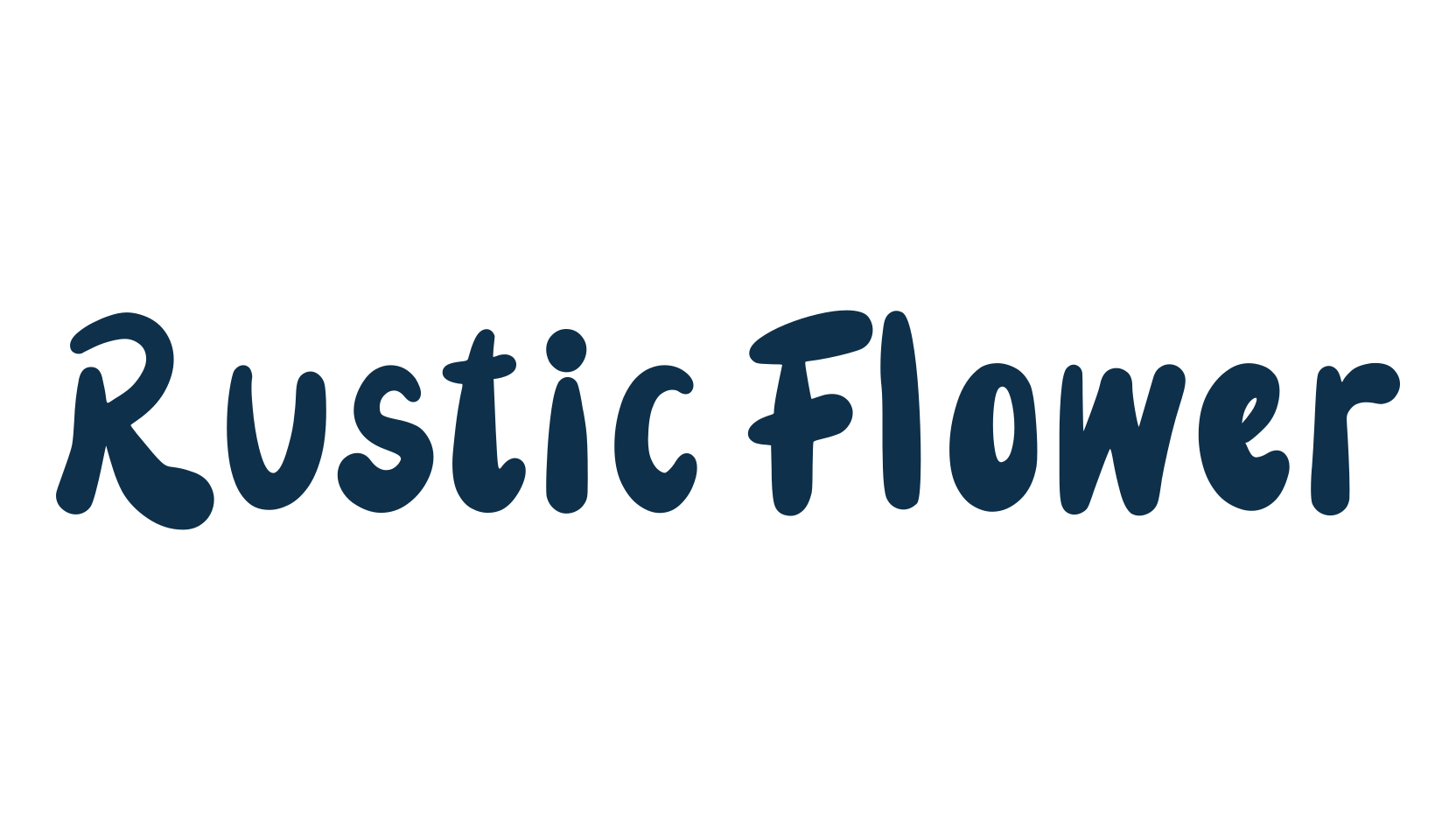 Rustic Flower, fancy decorative font preview