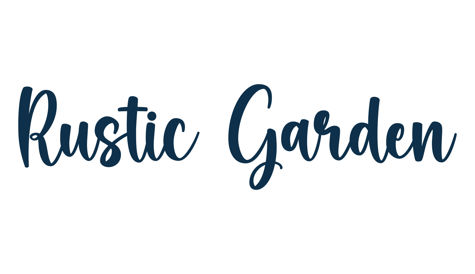 Rustic Garden, fancy various decorative script calligraphy font preview
