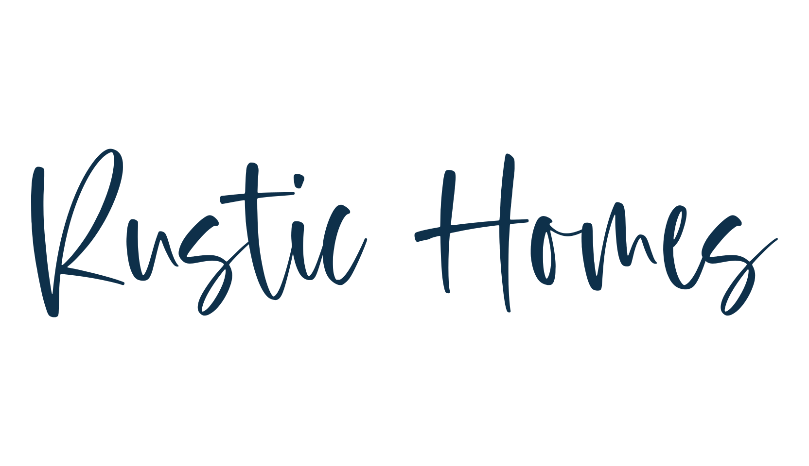 Rustic Homes, handwriting font preview