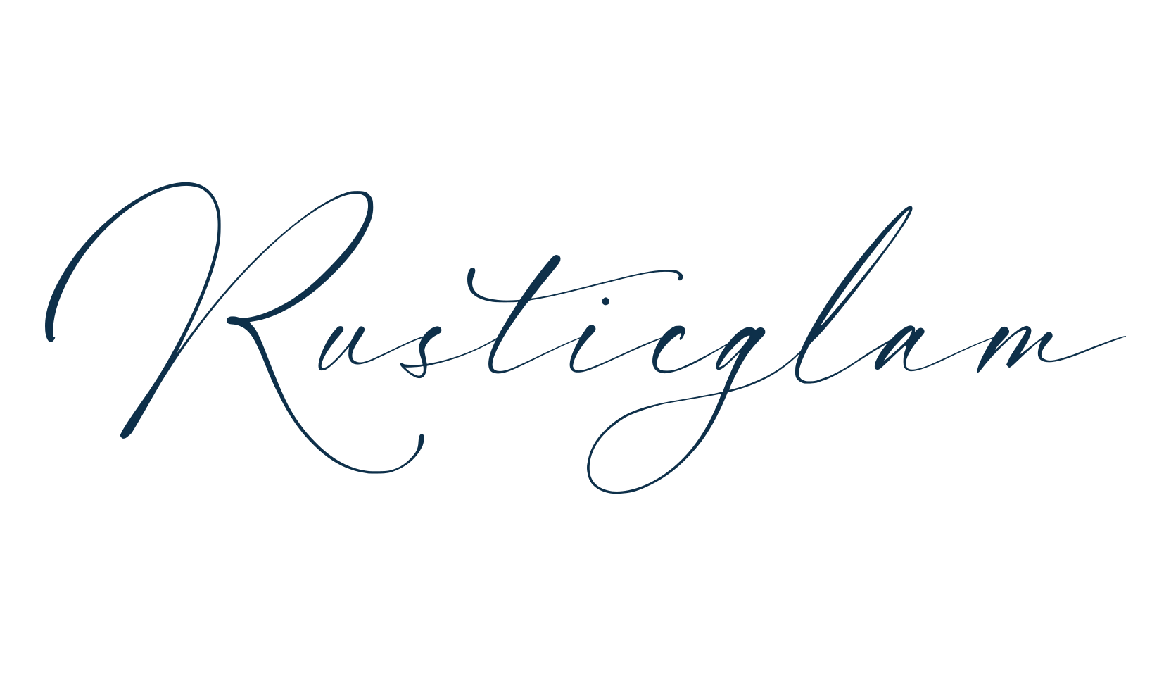 Rusticglam, script handwritten fancy decorative calligraphy font preview