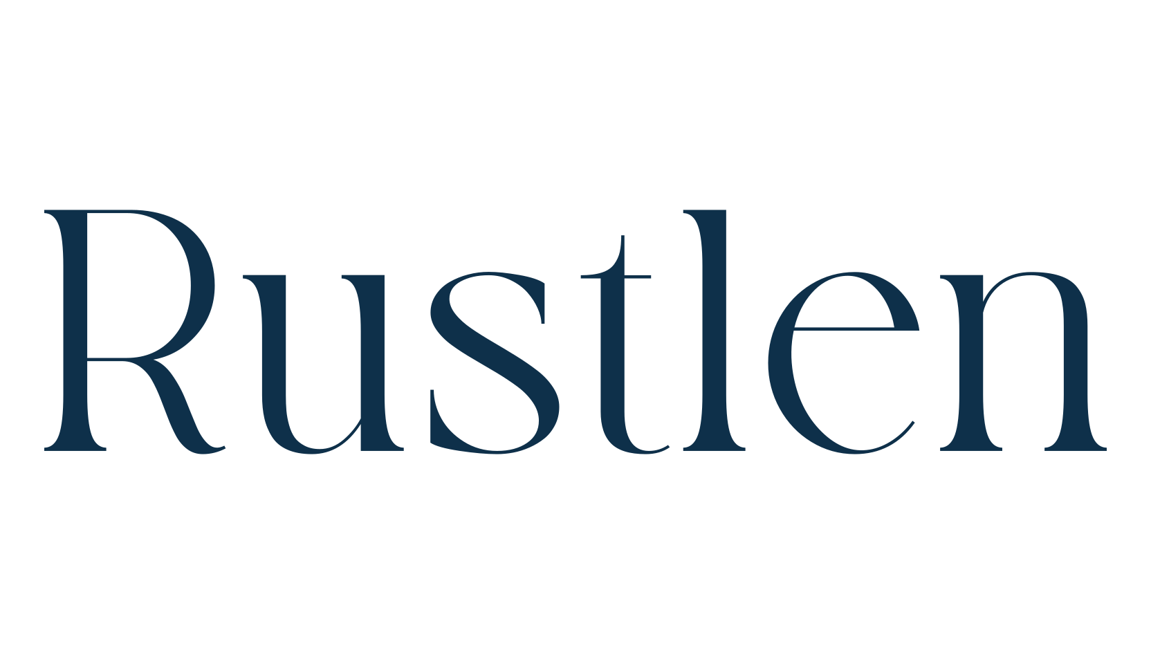 Rustlen, serif font preview