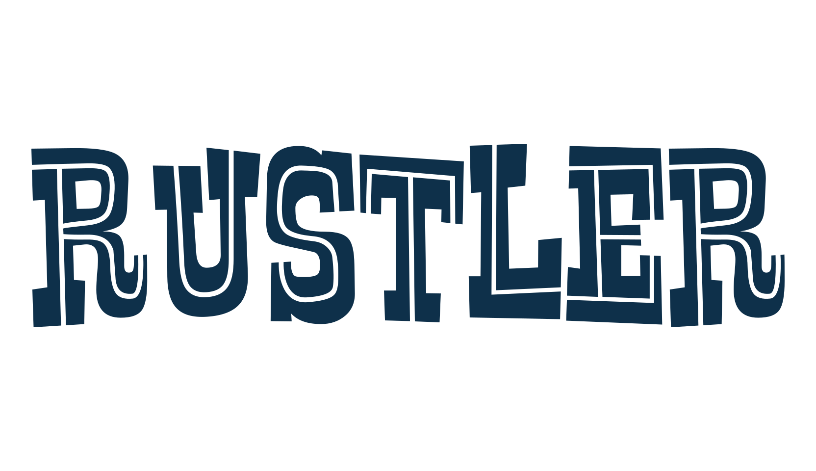 Rustler, fancy western decorative font preview