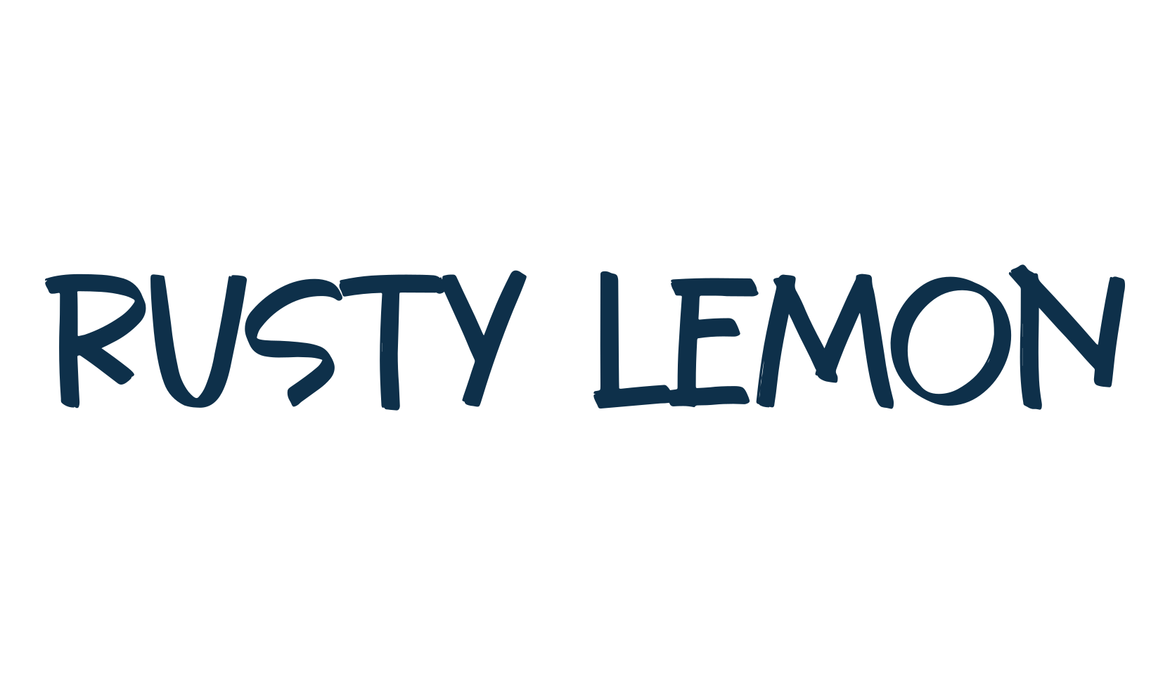 Rusty Lemon, script brush fancy decorative calligraphy font preview